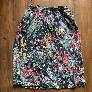 Golden Gate Vintage Floral Midi Skirt